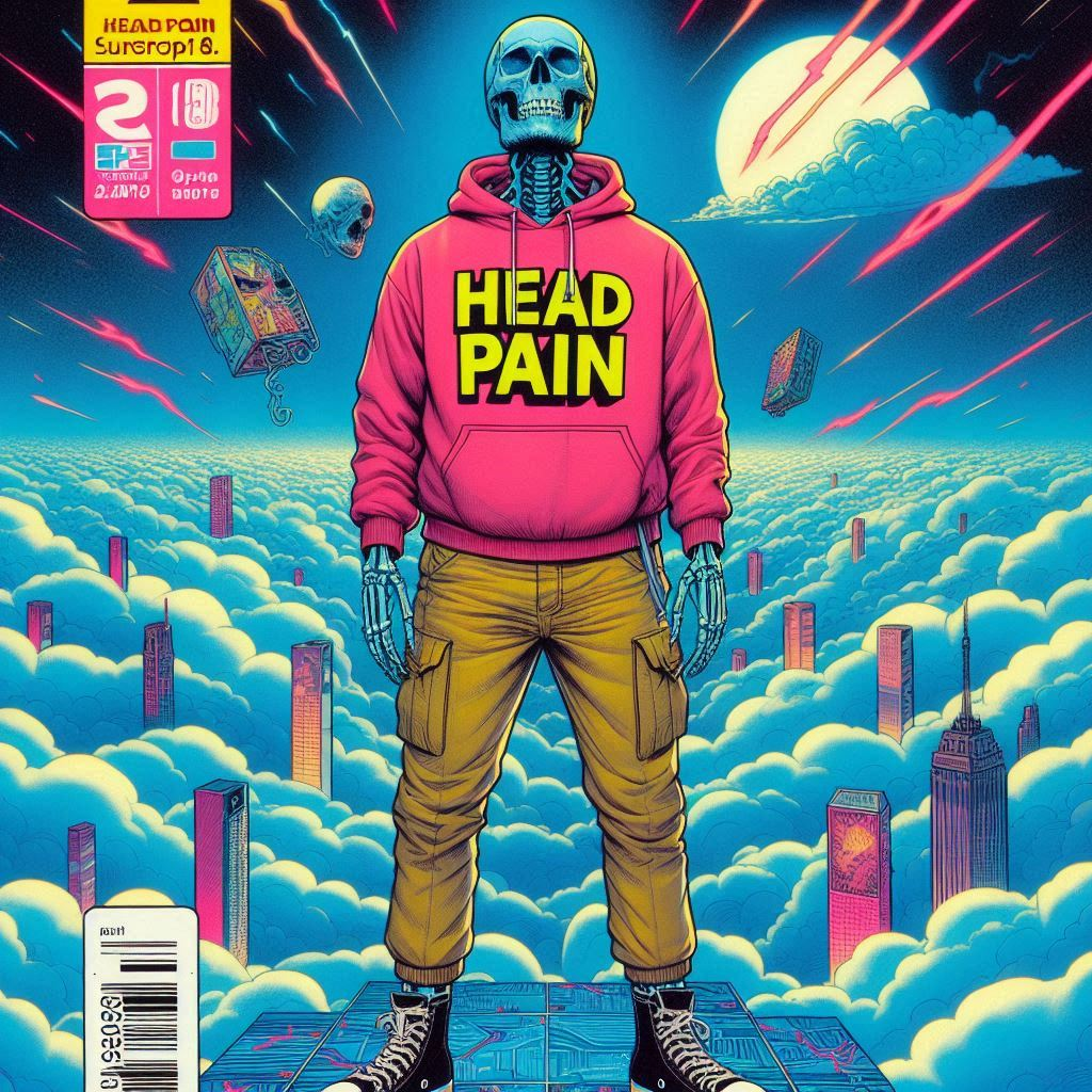 HEAD PAIN COMIC BOOK COVER: YOU'RE DEAD